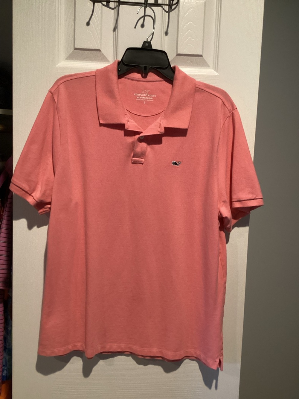 Vineyard Vines Coral-Pink Classic Polo